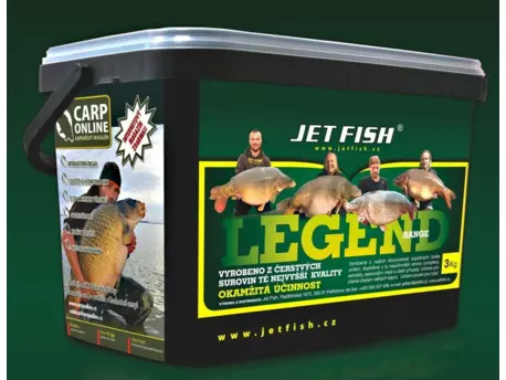 JET FISH Boilie Legend Range - 3kg Kořeněný tuňák Broskev VÝPRODEJ