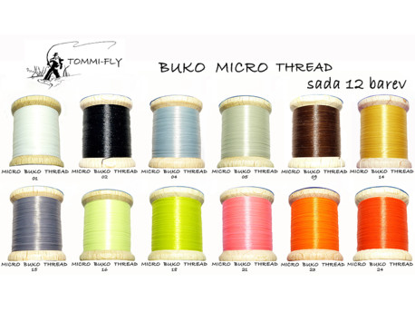 Tommi-fly MICRO BUKO THREAD - sada 12 barev