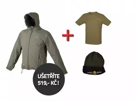 MIVARDI Akční balíček oblečení MCW - Softshell bunda + triko + zimní čepice